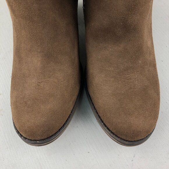 MIA Women's Size 6.5M Lela Brown Faux Suede Studded Side Zip Ankle Booties Boots - Picture 5 of 13